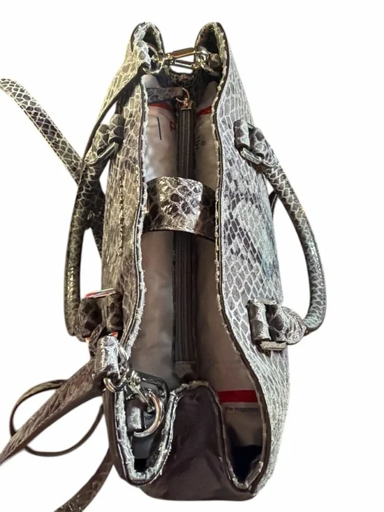 ✨ Michael Kors Cynthia Snakeskin Embossed Satchel & Matching Wallet Set ✨ - Picture 6 of 11